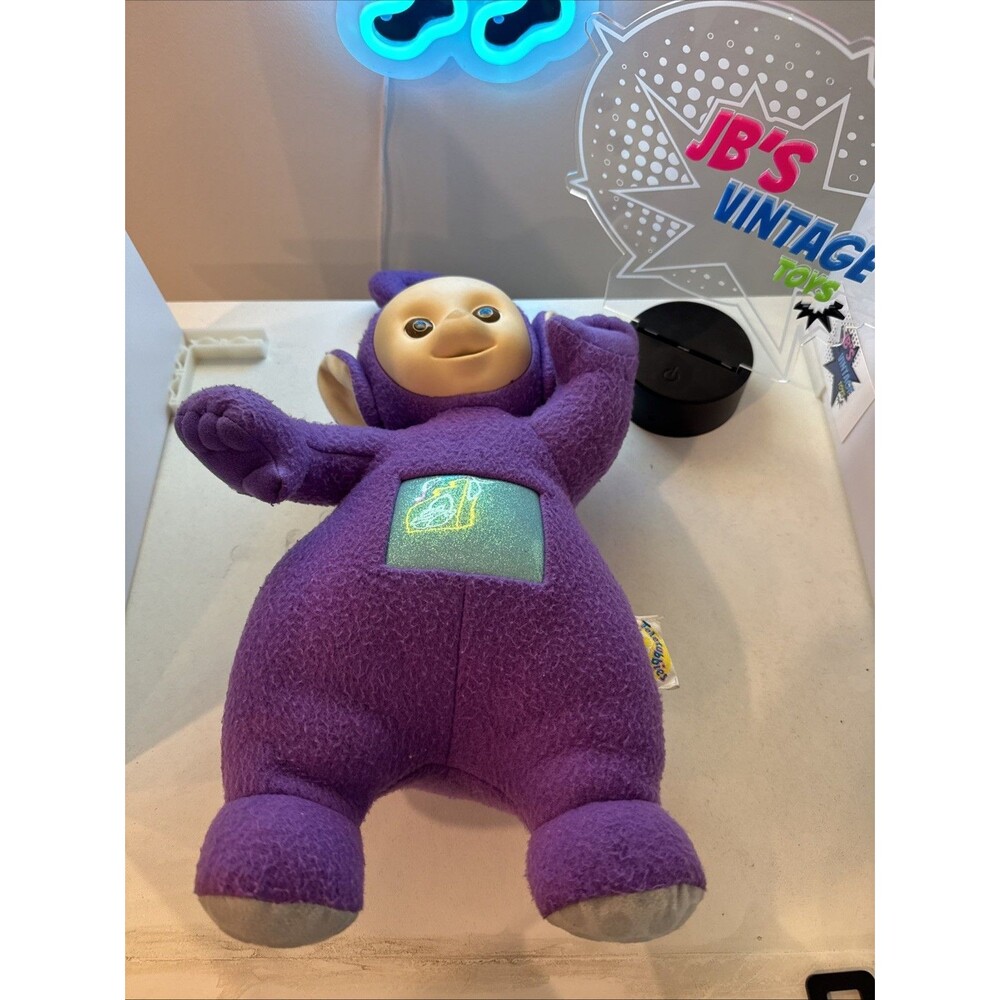 Tinky Winky Teletubbies 1998 Talking Stuffed Purple Plush 17" Playskool Vintage